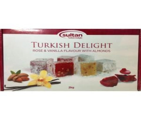 Turkish Delight Rose & Vanilla Flavour With Almonds